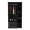 Tuhome Austral 3 Door Armoire with Drawers, Shelves, and Hanging Rod, Black CLW3932 - alternate 7